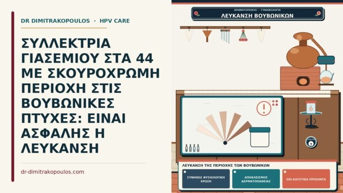 λεύκανση της περιοχής των βουβωνικών