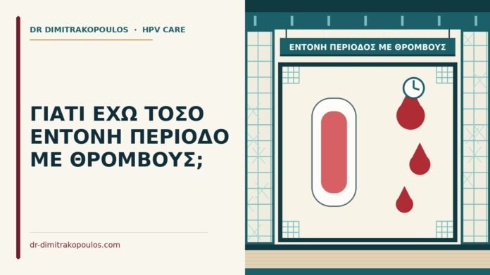 ΓΙΑΤΙ ΕΧΩ ΤΟΣΟ ΕΝΤΟΝΗ ΠΕΡΙΟΔΟ ΜΕ ΘΡΟΜΒΟΥΣ; έντονη περίοδος με θρόμβους