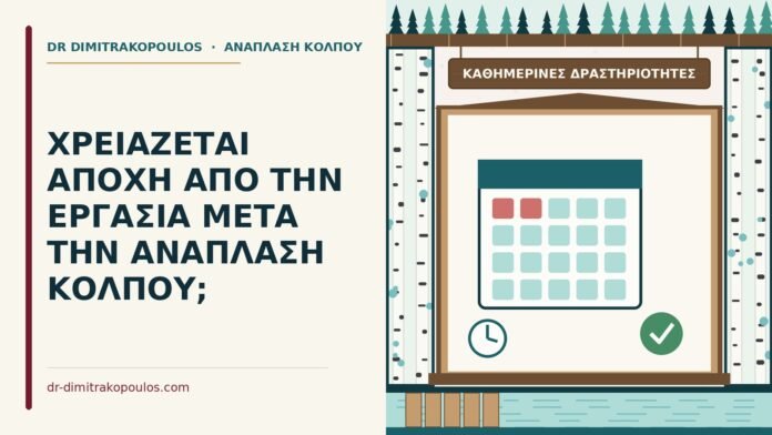 ΧΡΕΙΑΖΕΤΑΙ ΑΠΟΧΗ ΑΠΟ ΤΗΝ ΕΡΓΑΣΙΑ ΜΕΤΑ ΤΗΝ ΑΝΑΠΛΑΣΗ ΚΟΛΠΟΥ; καθημερινές δραστηριότητες