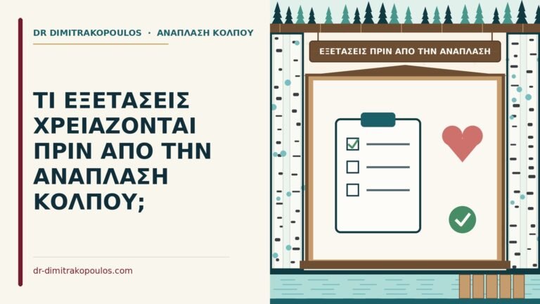εξετάσεις πριν από την ανάπλαση