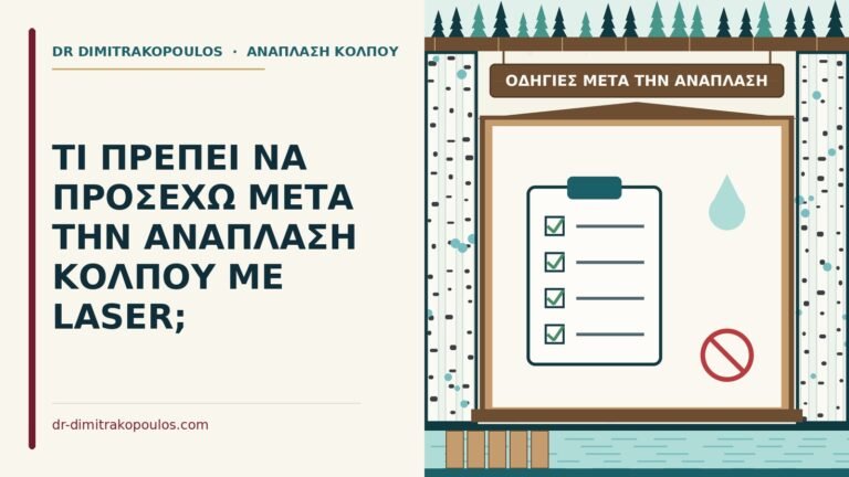 οδηγίες μετά την ανάπλαση