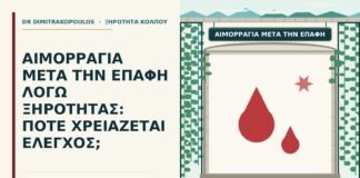 αιμορραγία μετά την επαφή