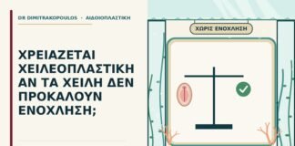 χειλεοπλαστική χωρίς ενόχληση