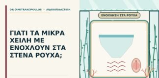 ενόχληση από τα μικρά χείλη