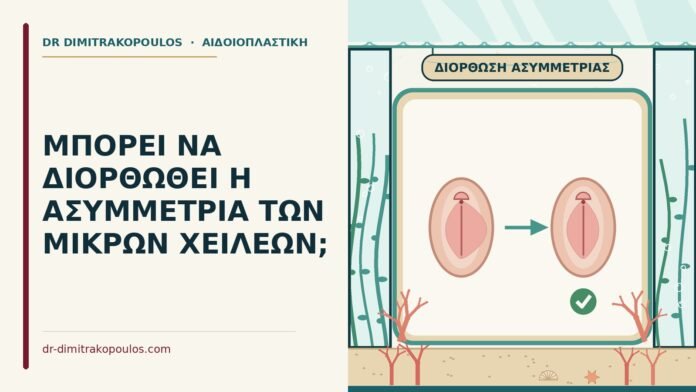 ΜΠΟΡΕΙ ΝΑ ΔΙΟΡΘΩΘΕΙ Η ΑΣΥΜΜΕΤΡΙΑ ΤΩΝ ΜΙΚΡΩΝ ΧΕΙΛΕΩΝ; ασυμμετρία των μικρών χειλέων