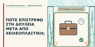 δουλειά μετά από χειλεοπλαστική