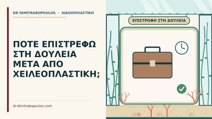 δουλειά μετά από χειλεοπλαστική