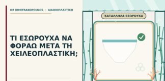εσώρουχα μετά τη χειλεοπλαστική