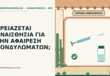 αφαίρεση κονδυλωμάτων αναισθησία