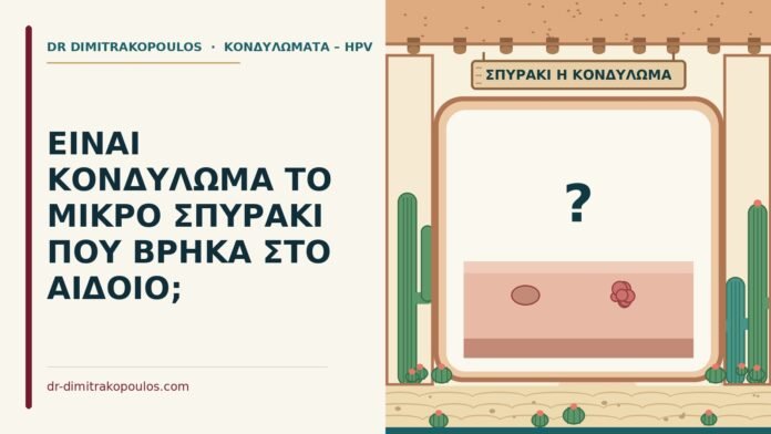ΕΙΝΑΙ ΚΟΝΔΥΛΩΜΑ ΤΟ ΜΙΚΡΟ ΣΠΥΡΑΚΙ ΠΟΥ ΒΡΗΚΑ ΣΤΟ ΑΙΔΟΙΟ; σπυράκι στο αιδοίο