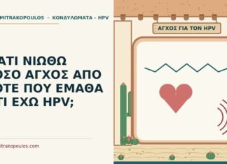 ΓΙΑΤΙ ΝΙΩΘΩ ΤΟΣΟ ΑΓΧΟΣ ΑΠΟ ΤΟΤΕ ΠΟΥ ΕΜΑΘΑ ΟΤΙ ΕΧΩ HPV; άγχος για τον HPV