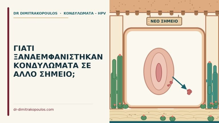 κονδυλώματα σε άλλο σημείο