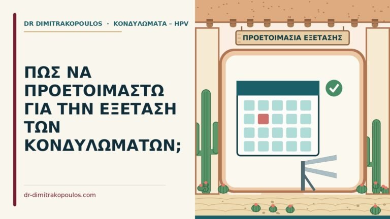 εξέταση των κονδυλωμάτων