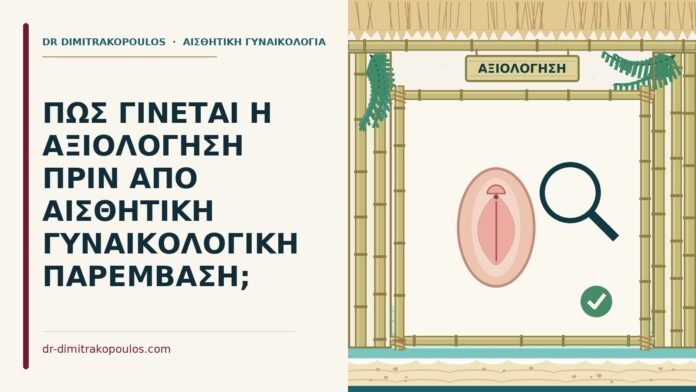 ΠΩΣ ΓΙΝΕΤΑΙ Η ΑΞΙΟΛΟΓΗΣΗ ΠΡΙΝ ΑΠΟ ΑΙΣΘΗΤΙΚΗ ΓΥΝΑΙΚΟΛΟΓΙΚΗ ΠΑΡΕΜΒΑΣΗ; αξιολόγηση πριν από αισθητική παρέμβαση