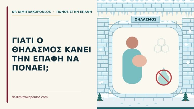 θηλασμός και πόνος στην επαφή