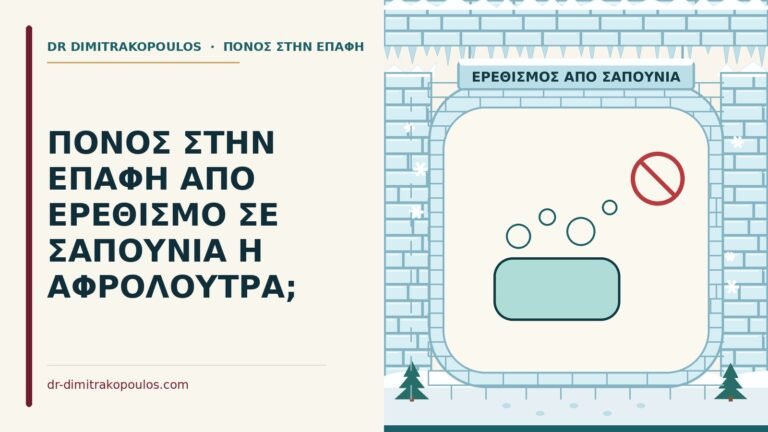 ερεθισμός από σαπούνια και πόνος στην επαφή