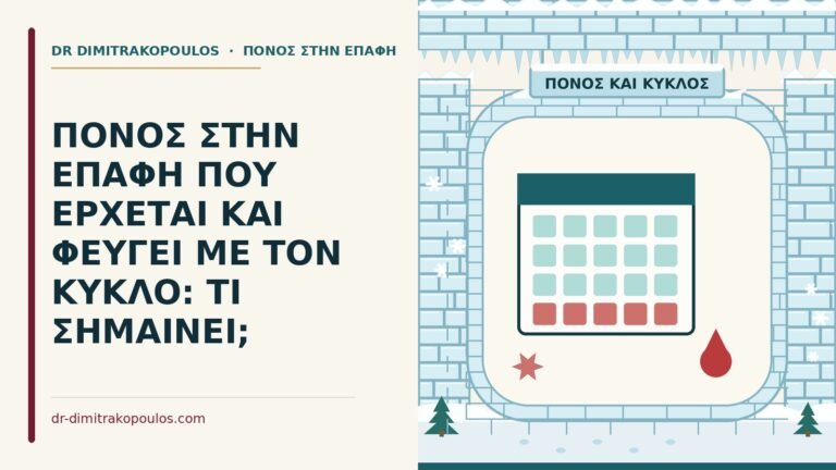 πόνος στην επαφή που αλλάζει με τον κύκλο