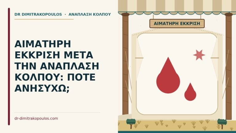 αιματηρή έκκριση μετά την ανάπλαση