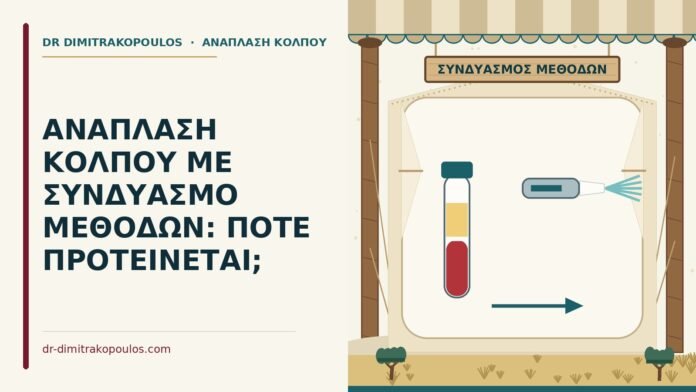 ανάπλαση κόλπου με συνδυασμό μεθόδων