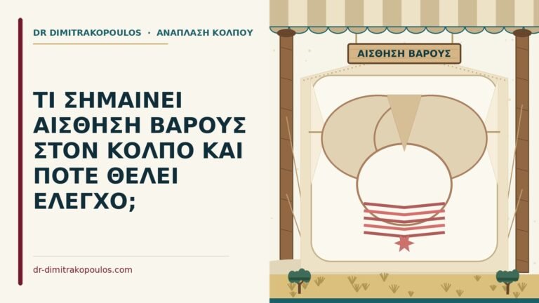 αίσθηση βάρους στον κόλπο