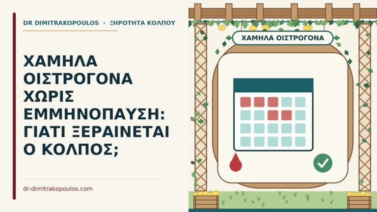 χαμηλά οιστρογόνα και ξηρότητα