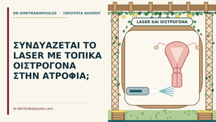 ΣΥΝΔΥΑΖΕΤΑΙ ΤΟ LASER ΜΕ ΤΟΠΙΚΑ ΟΙΣΤΡΟΓΟΝΑ ΣΤΗΝ ΑΤΡΟΦΙΑ; laser και τοπικά οιστρογόνα