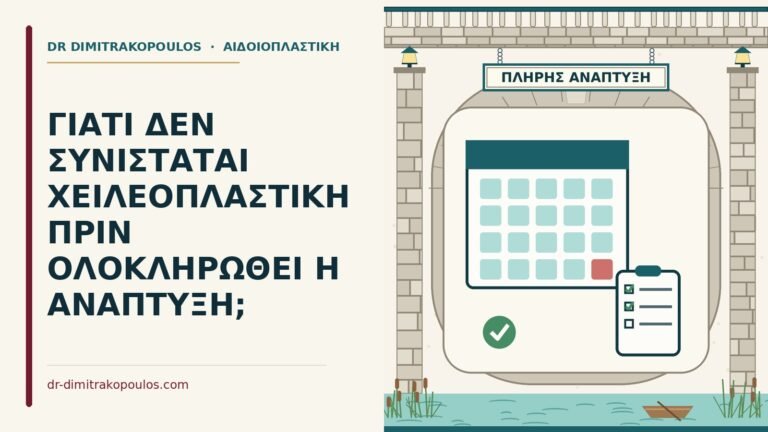 χειλεοπλαστική πριν την ολοκλήρωση της ανάπτυξης