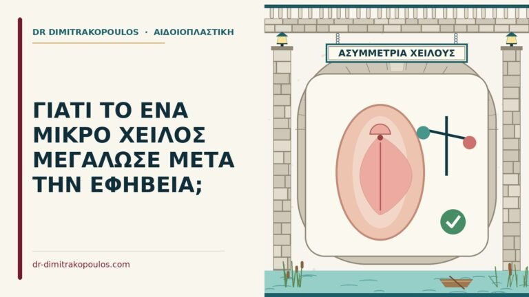 μικρό χείλος μεγάλωσε