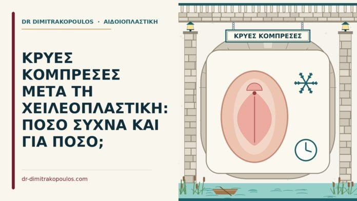 κρύες κομπρέσες μετά τη χειλεοπλαστική
