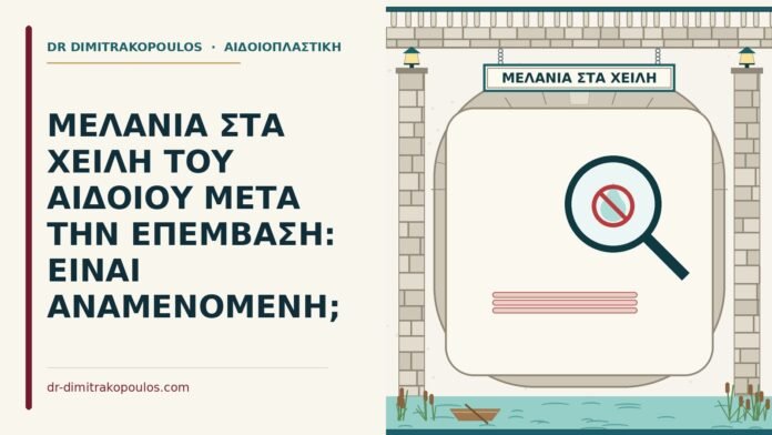 μελανιά στα χείλη του αιδοίου