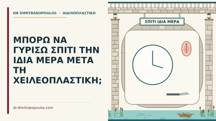 ίδια μέρα μετά τη χειλεοπλαστική