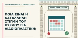στιγμή του κύκλου για αιδοιοπλαστική