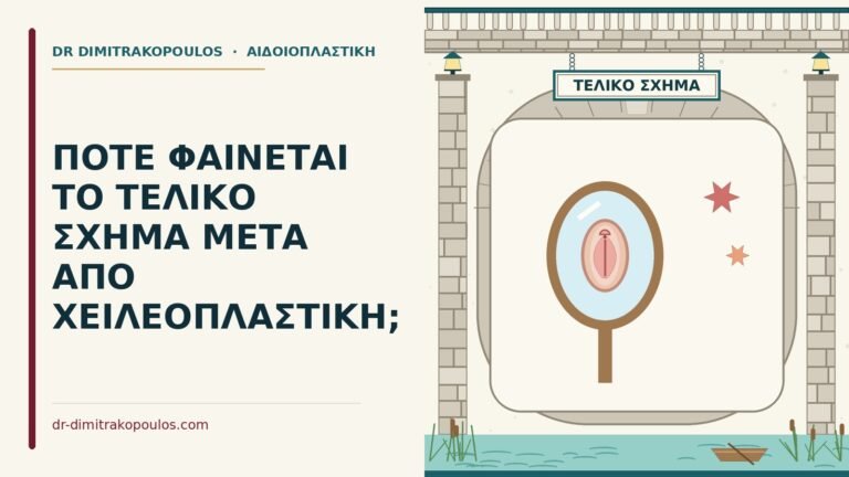 τελικό σχήμα μετά από χειλεοπλαστική