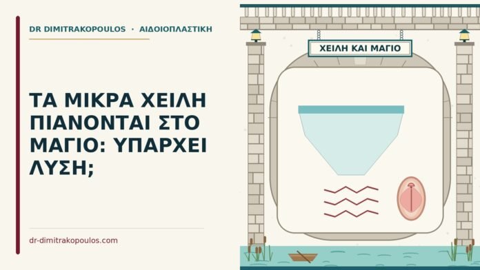 ΤΑ ΜΙΚΡΑ ΧΕΙΛΗ ΠΙΑΝΟΝΤΑΙ ΣΤΟ ΜΑΓΙΟ: ΥΠΑΡΧΕΙ ΛΥΣΗ; μικρά χείλη στο μαγιό