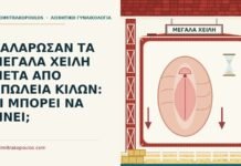 χαλαρά μεγάλα χείλη