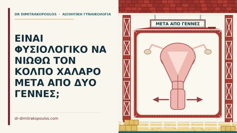 χαλαρός κόλπος μετά από γέννες