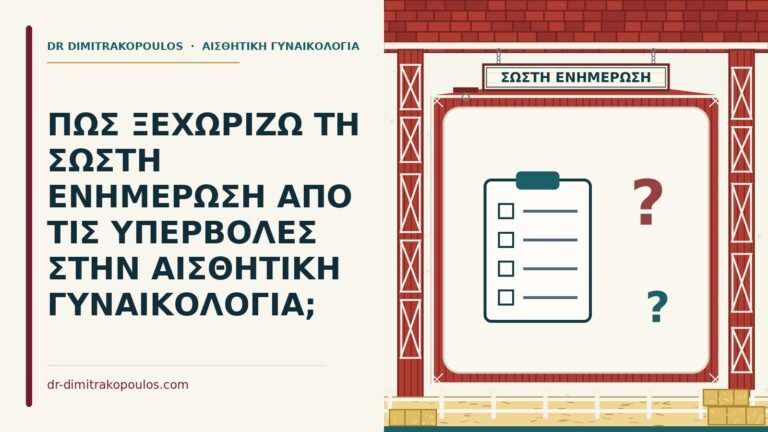 σωστή ενημέρωση για αισθητική γυναικολογία