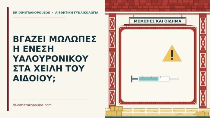μώλωπες από υαλουρονικό στα χείλη