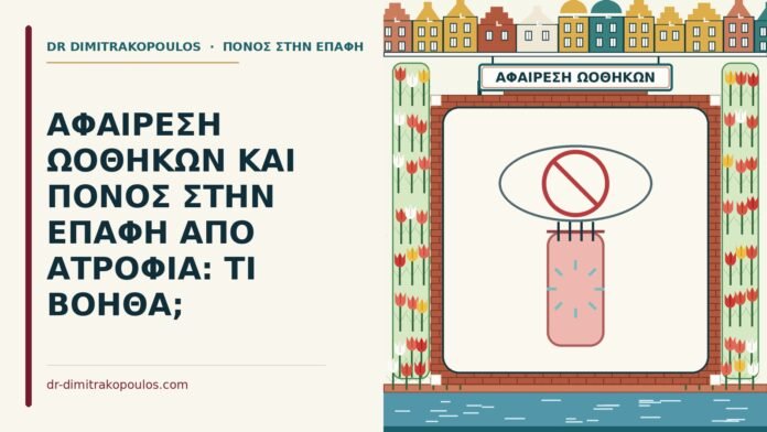 ΑΦΑΙΡΕΣΗ ΩΟΘΗΚΩΝ ΚΑΙ ΠΟΝΟΣ ΣΤΗΝ ΕΠΑΦΗ ΑΠΟ ΑΤΡΟΦΙΑ: ΤΙ ΒΟΗΘΑ; αφαίρεση ωοθηκών και ο πόνος στην επαφή