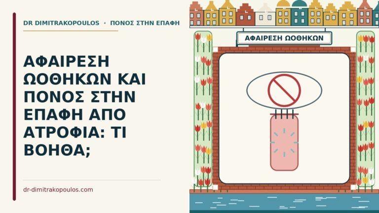 αφαίρεση ωοθηκών και ο πόνος στην επαφή
