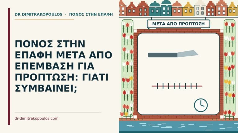 πόνος στην επαφή μετά από επέμβαση για πρόπτωση