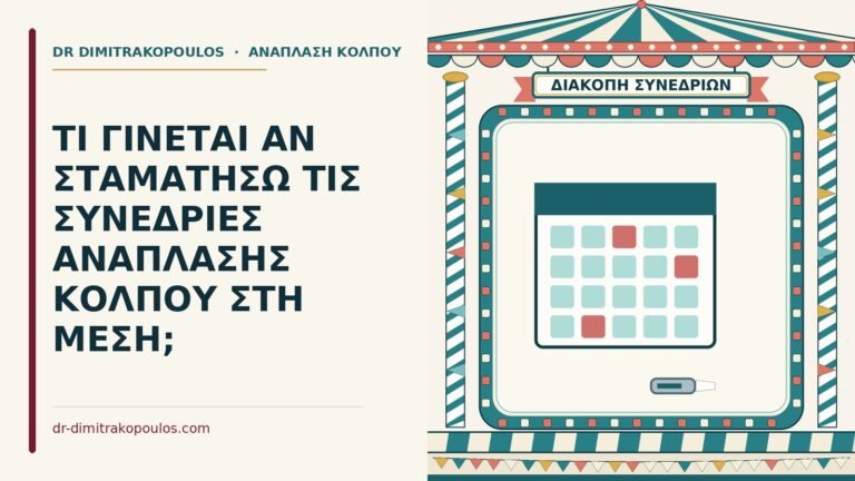 διακοπή των συνεδριών ανάπλασης