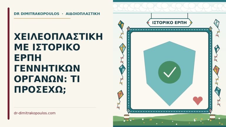 χειλεοπλαστική με ιστορικό έρπη