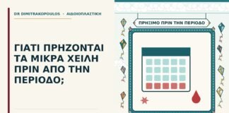πρήξιμο στα μικρά χείλη πριν την περίοδο