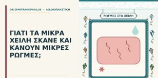 ρωγμές στα μικρά χείλη