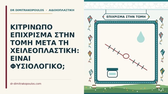 ΚΙΤΡΙΝΩΠΟ ΕΠΙΧΡΙΣΜΑ ΣΤΗΝ ΤΟΜΗ ΜΕΤΑ ΤΗ ΧΕΙΛΕΟΠΛΑΣΤΙΚΗ: ΕΙΝΑΙ ΦΥΣΙΟΛΟΓΙΚΟ; κιτρινωπό επίχρισμα στην τομή