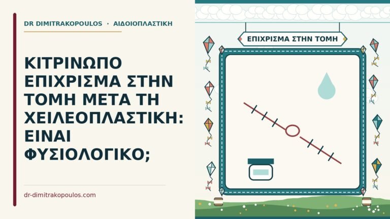 κιτρινωπό επίχρισμα στην τομή