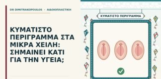 κυματιστό περίγραμμα στα μικρά χείλη