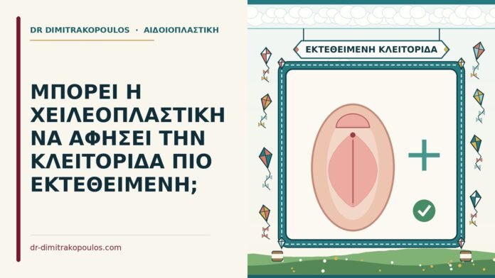 κλειτορίδα πιο εκτεθειμένη μετά τη χειλεοπλαστική