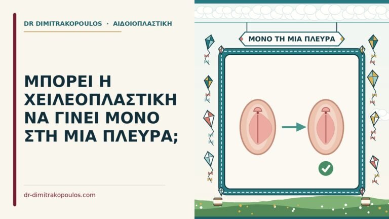 χειλεοπλαστική μόνο στη μία πλευρά